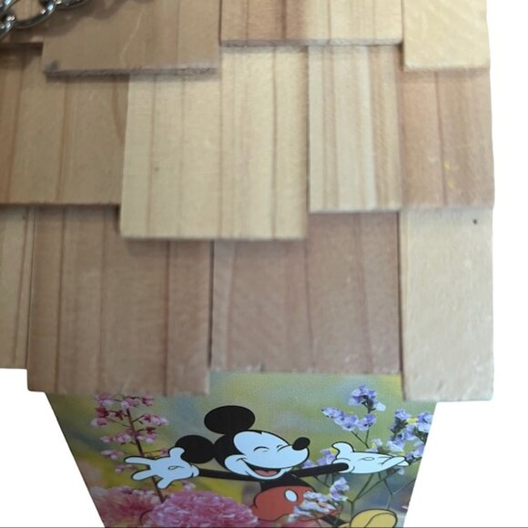 Disney Mickey Mouse Orange Blue Wooden Birdhouse - Viral Tiktok - 9-1/4" Tall - Picture 6 of 15